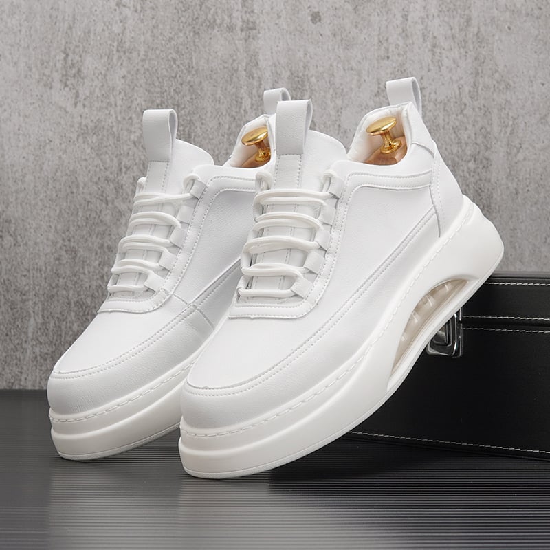 Air-cushion white shoes men's autumn new trend all-match casual shoes men's trendy shoes men's thick-soled shoes