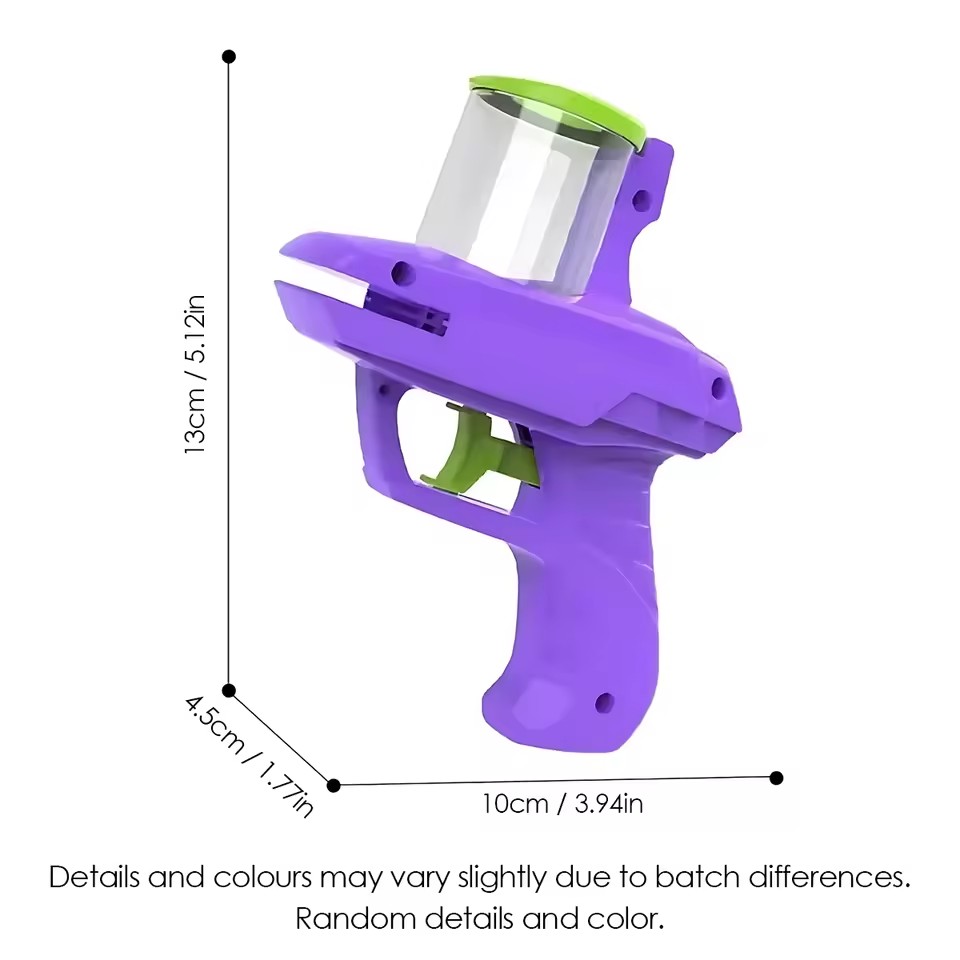 Kids Outdoor Game Foam Disc Gun Toy Flying Disc Shooting Launcher Gun Double Parent-child Interactive Children Toy