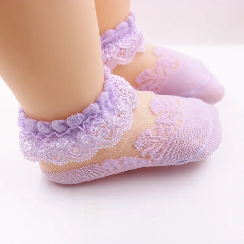 Socks Ruffle Socks for Little Girl Kids Lace Flower Princess Mesh Socks Toddler Socks Newborn Infant Baby Sock