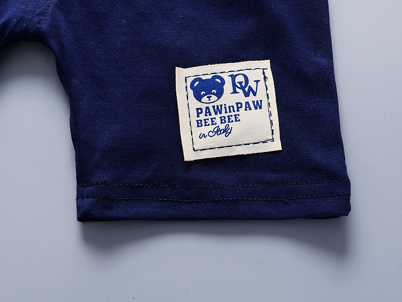 Children kids clothing two pieces sets baby boys girls cartoon slowly bear t-shirt summer shorts cotton suit