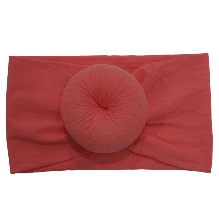 New Knit Fabric Round Headband Turban For Baby Children Wide Stretch Headbands Hairband Hair Accessories
