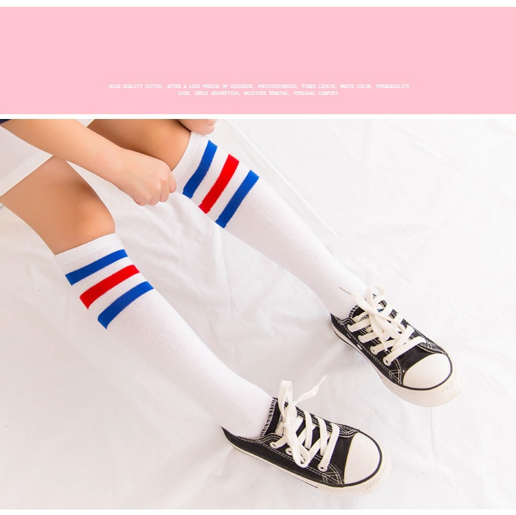 Kids Boys Girls Children Cotton School Students Fashion Casual Black White Grey Stockings Boy Girl Socks