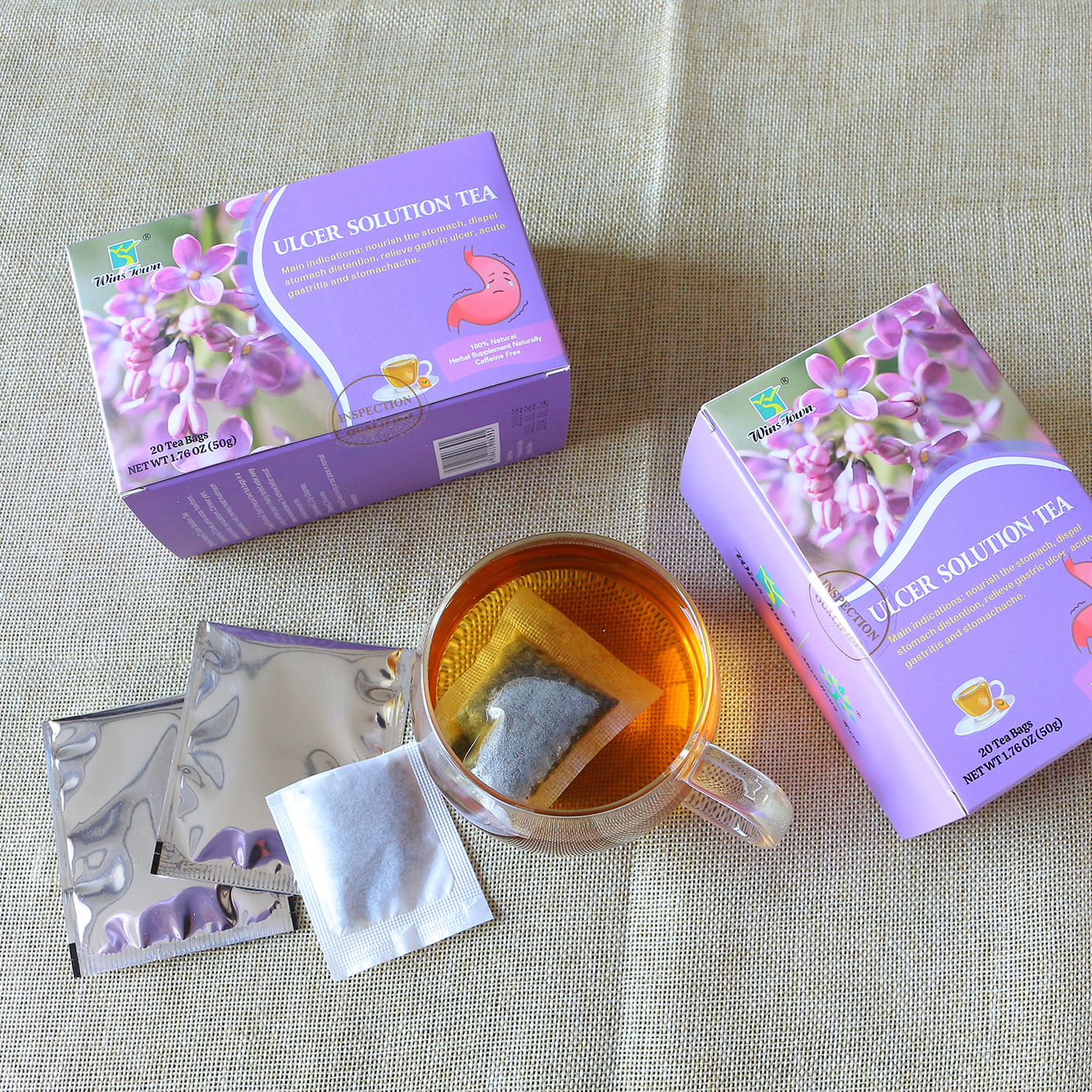 Gastric ulcer tea health herb Stomach bleeding protect Nourishing stomach Detox Ulcer solution tea