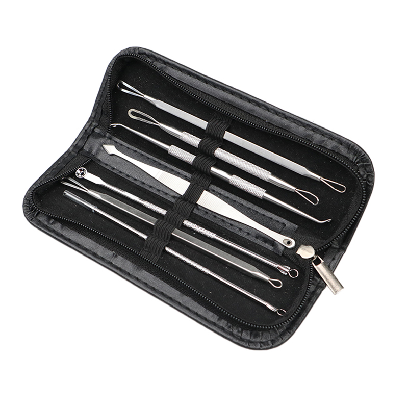 Stainless Steel Extractor Blackhead Remover Needles Acne Pimple Blemish Treatments Face Skin Care Beauty Tools