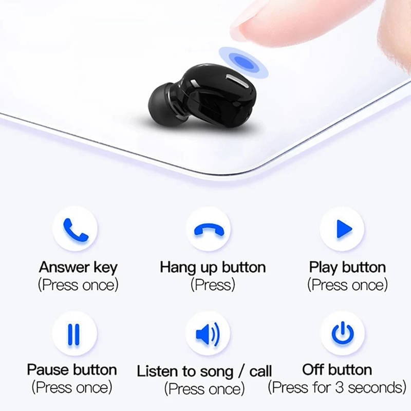 Bluetooth-compatible Earphone Wireless Bluetooth Headphones Handsfree Stereo Earbuds Sport Gaming Headset For Xiaomi Phone