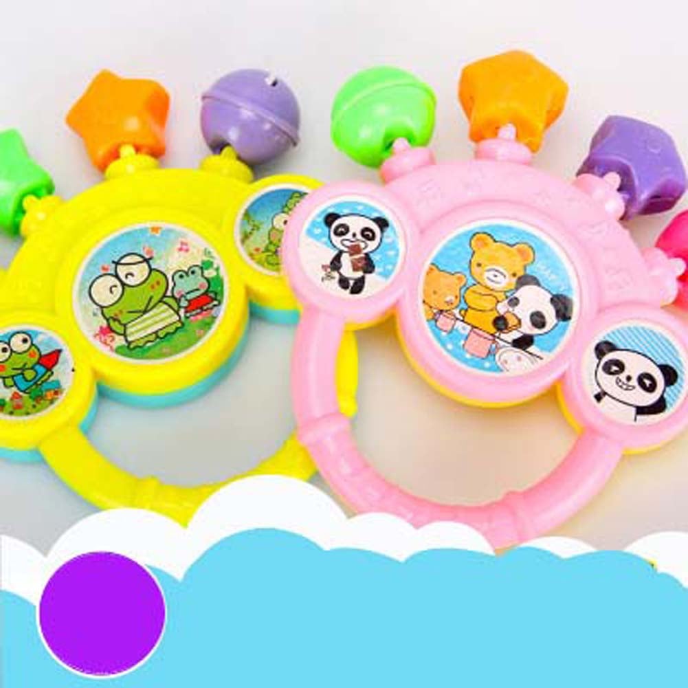 Baby Lovely Cute Rattles Hand Bell Toy Cartoon Colorful Develop Baby Intelligence Grasping toy Gift For Baby 0-12 Months