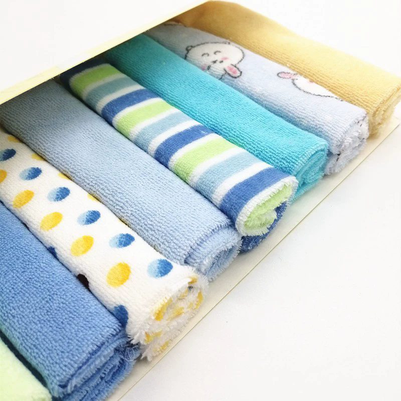 Baby Feeding Towel Baby Towel Wipe Handkerchief Mother and Baby Products 8pcs
