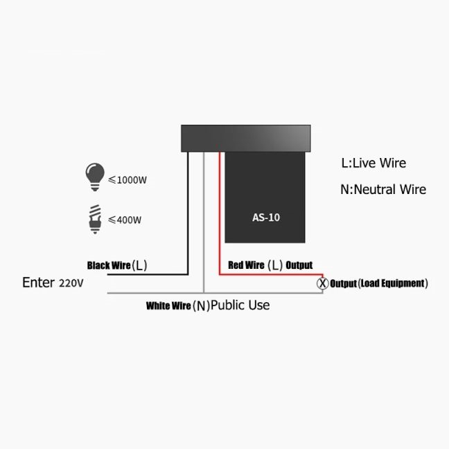 12V 220V AS-10 10A Photoswitch Sensor Switch Waterproof Auto On Off Photocell Street Light Control AC/DC Universal