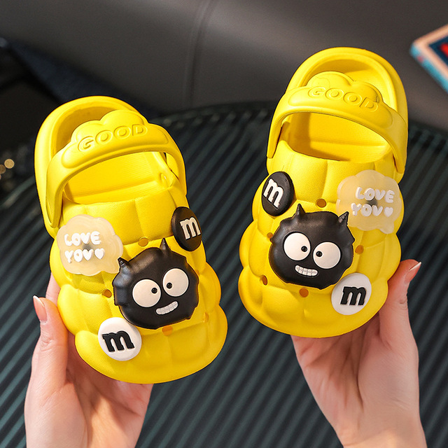 DIY Summer Man Women Slippers for Kids Boys Girls Non-Slip Children Home Washroom Bubble Garden Clogs Shoes Family Slippers
