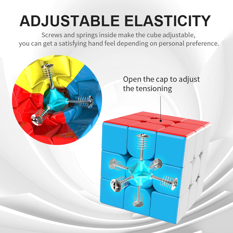 Moyu Cubing Classroom Meilong 3/3C 3x3 Magic Stickerless 3 Layers Speed Cube Professional Puzzle Toys For Children