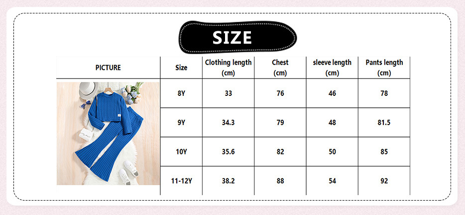 Spring Autumn Fashion Girls Clothing Set Full Sleeve Stripe Sweatshirt + Wide Leg Pants 2Pcs Suit For 7-12 Years Teen-agers