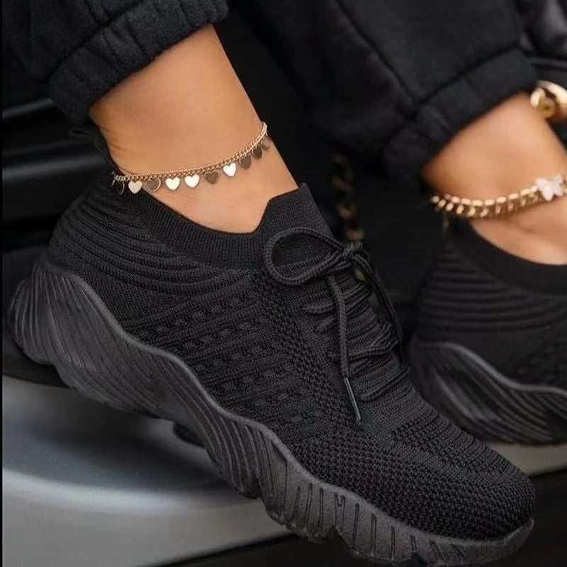 Sneakers Shoes Fashion Breathable Lace Up Platform Women vulcanize Shoes Summer Flat Mesh Sports Shoes Woman Running Shoes