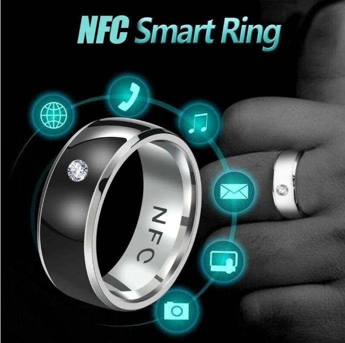 NFC Multifunctional Finger Ring Intelligent Wearable Connect Android Phone Equipment Waterproof Smart Technology Ring Jewelry