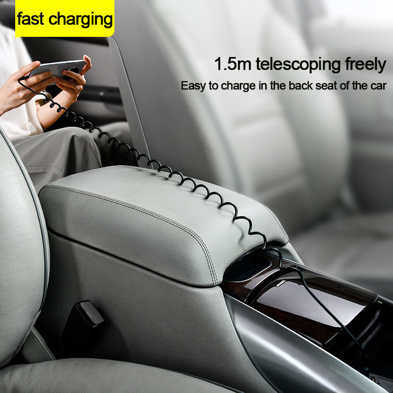 66W 5A Spring-Weave USB-C Fast Charging Cable – Reinforced Triple-Braided Jacket, Kink-Resistant & Ultra-Flexible for Top Androi