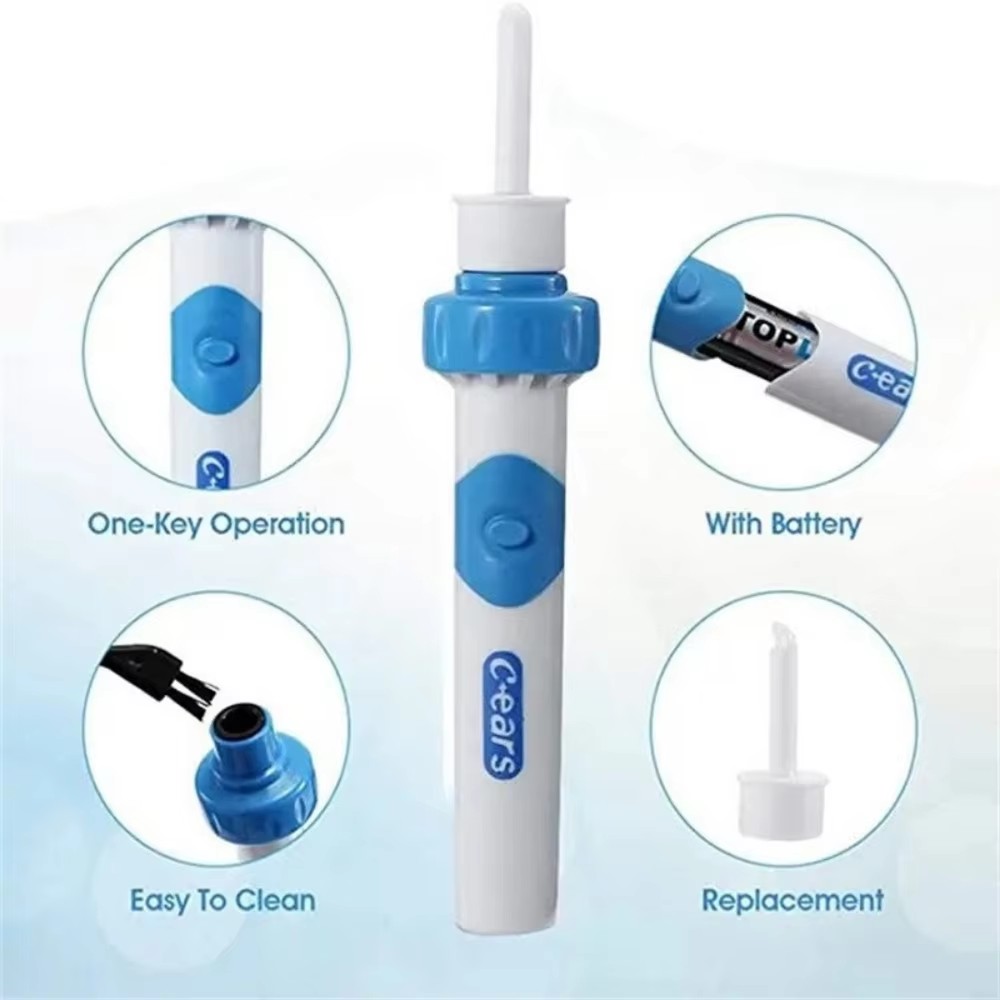 1Pc Electric Earpick for Children and Adults Ear Wax Removes Tools Protable Electric Ear Cleaner Machine Vacuum Cleaning Earwax