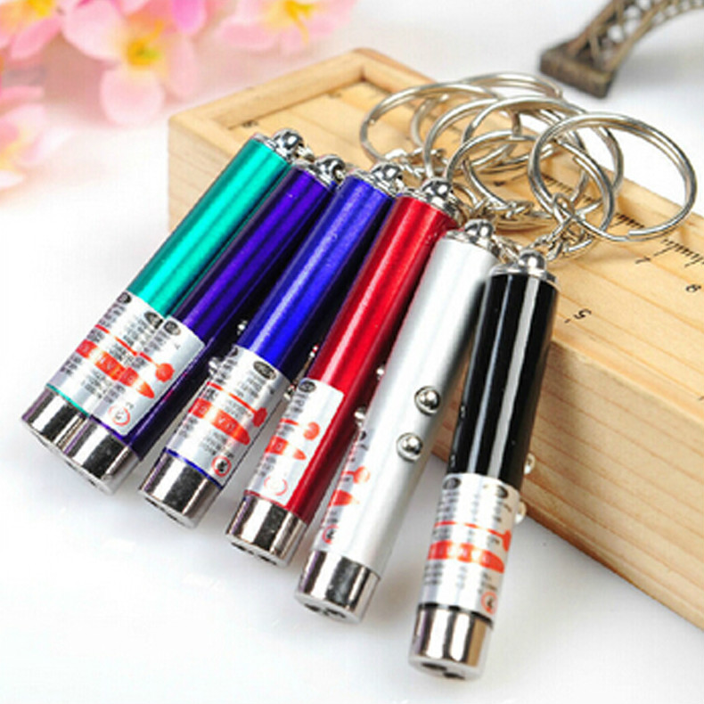 2 In 1 Red Laser Cat Toy Funny Stick Laser Pointer Cat Toys Pen LED Light Pet Laser Toy For Cats Supplies Creative Small Animal