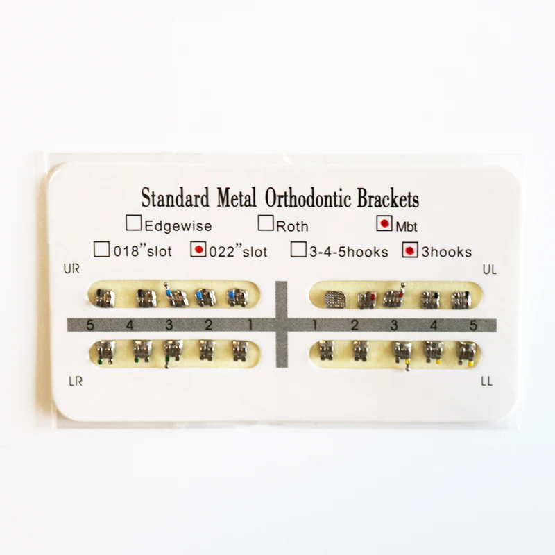 1Pack 20Pcs MBT 022 Orthodontic Brace Bracket 3Hook/345Hooks Standard Mini