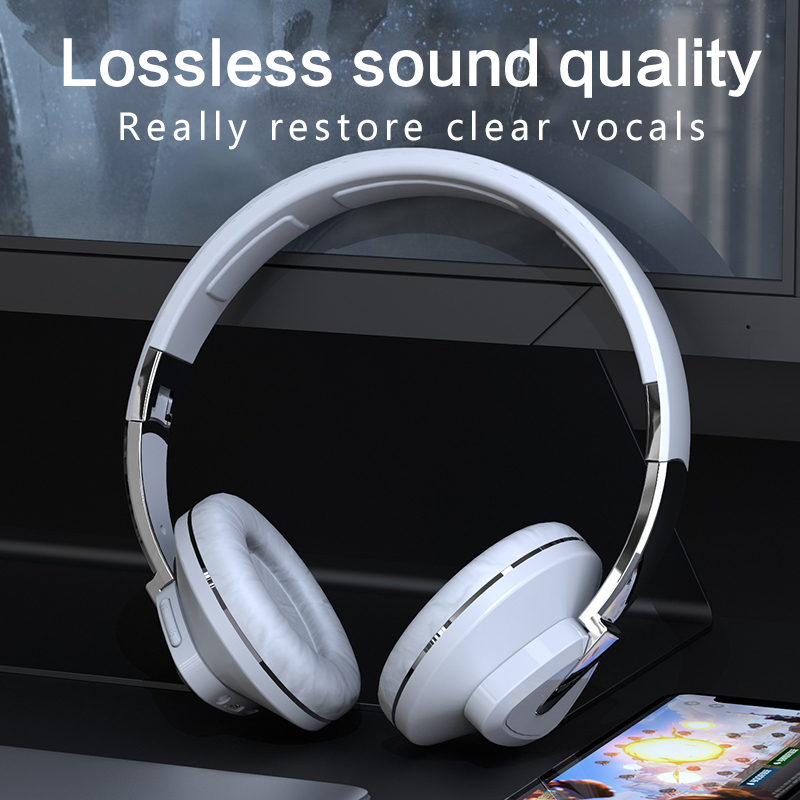 H3 Overhead Bluetooth 5.0 Computer Wireless Bass Gaming Headset With Microphone Noise Canceling Wireless Headphone For Laptop