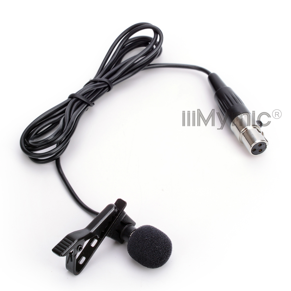 Professional Lavalier Lapel Tie Clip Unidirectional Condenser Microphone For AKG Wireless Body-Pack Transmitter 3 Pin XLR TA3F B