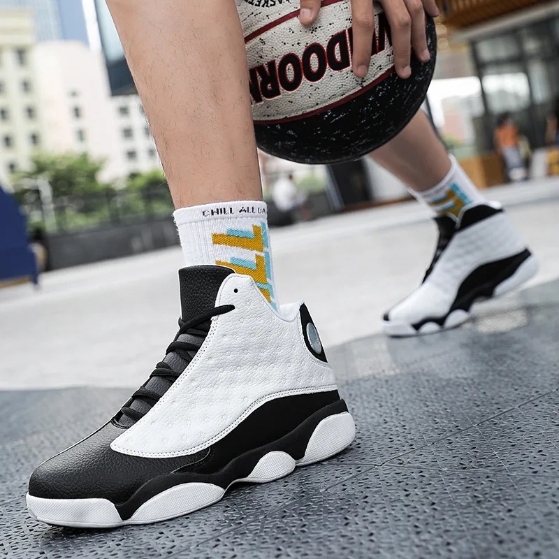 Men Basketball Shoes Men Sneakers High Top Sports Shoe Training Athletic Basket Shoes Gym Basketball Sneakers Big Size 39-46