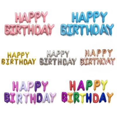 Foil Balloons 16INCH Happy Birthday letter Balloons balls birthday Party Decorations kids Baby Shower Helium Balloons