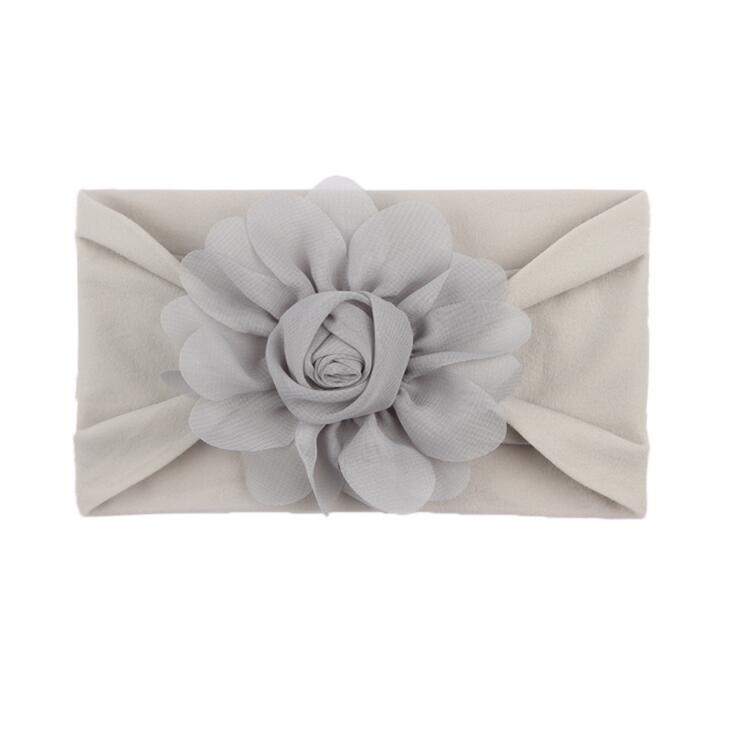 New style children's hair band rose bud nylon soft elastic combination baby hair band baby hair accessories
