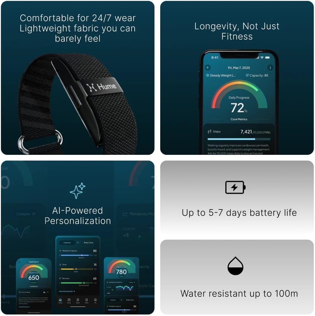 The Hume Band, Award-Winning Longevity Activity Tracker
