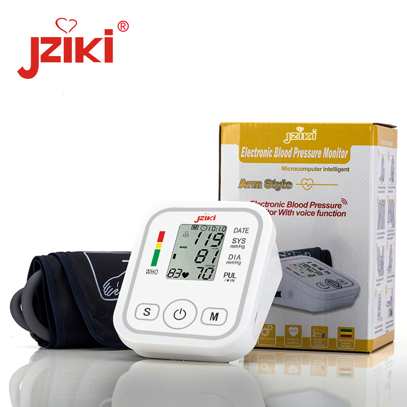 English dry voice electronic sphygmomanometer upper arm type