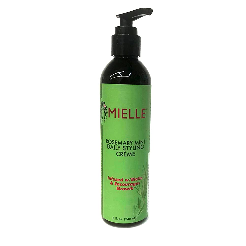 MIELLE Rosemary Mint Organics Infused with Biotin and Encourages Growth Hair Products for Stronger and Healthier Hair and Styling Bundle Set 5