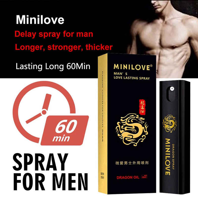 MINILOVE Men Delay Spray Male Delay Prevent Premature Ejaculation Increase Libido Penile Erectile Spray Sexual Product Gel