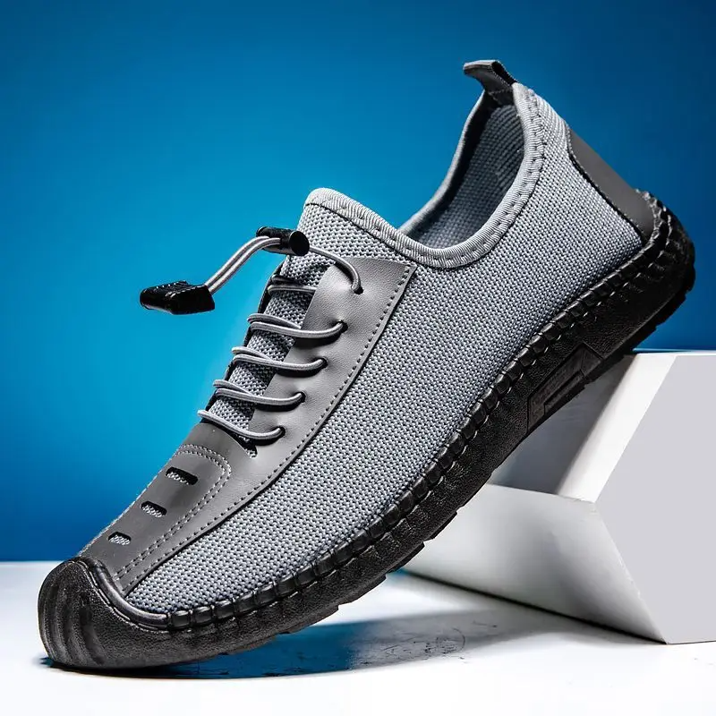 New Men Casual Breathable Sandals Men Outdoor Light Non-slip Walking Casual Shoes Slip-On Driving Loafers