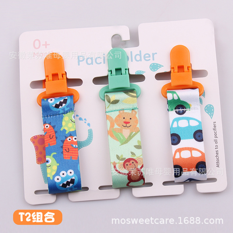 3 /Set Baby Pacifier Clips Pacifier Chain Dummy Clip Nipple Holder For Nipples Children Pacifier Clip Soother Holder attache