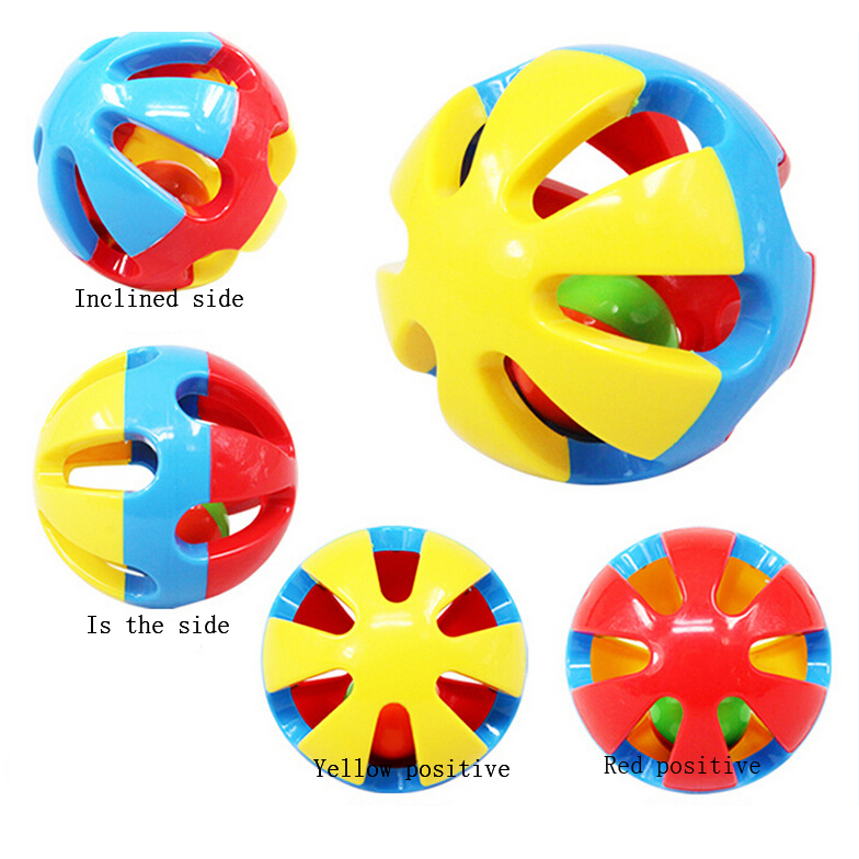 2pcs Baby Toy Fun Little Loud Jingle Ball Ring Develop Baby Intelligence,Training Grasping Ability Rattles Baby Toys 0-12 Months