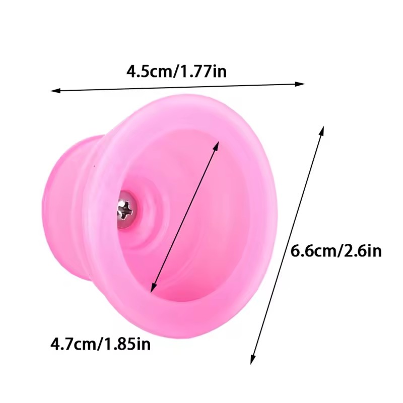 6pcs Round Silicone Cupping Vacuum Suction Chinese Massage Therapy Anti Cellulite Vacuum Cupping Cup Full Body Cupping Massage