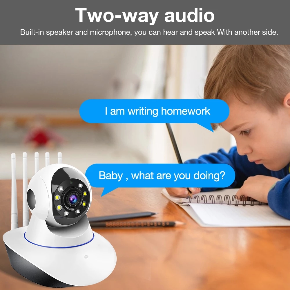 3MP 1080P Wireless IP Camera CCTV 5G WIFI Camera PTZ Security Surveillance Camera Protector Baby Monitor Smart Auto Tracking
