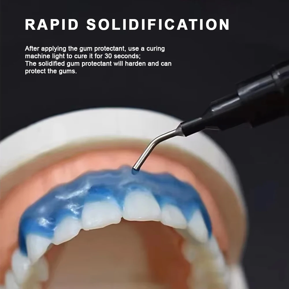 5Pcs Gum Dam Set 1.5ml Gingival Protection Grade Teeth Whitening Set Professional Clinic Gingival Barrier Protection