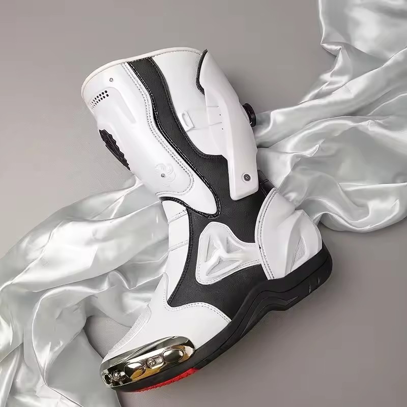 Motorcycle Leisure Four Seasons Anti-collision Cross-country Riding New Men's High-top Riding Protection Shoes Riding Shoes