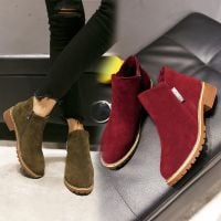 New Martin boots female zipper boots, low and low tube women's Boots