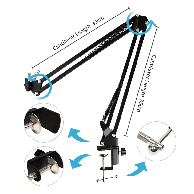 BM800 Condenser Microphone Professional Recording For Phone PC Microphone Kit Karaoke Sound Card