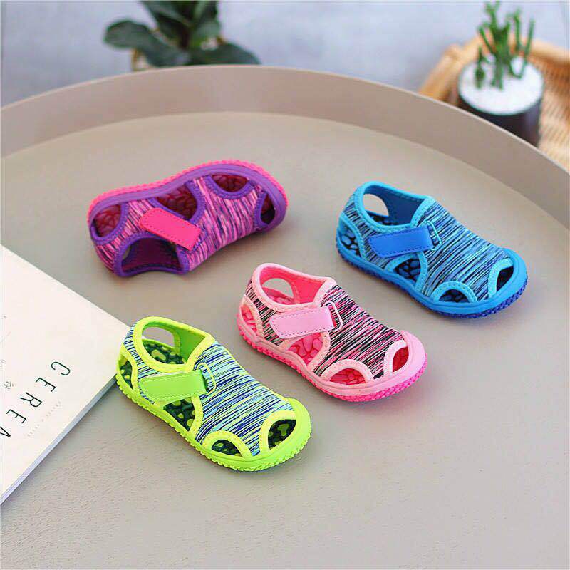Sandals summer children girls boys non-slip outdoor sports shoes soft bottom hook beach sandals children sandals