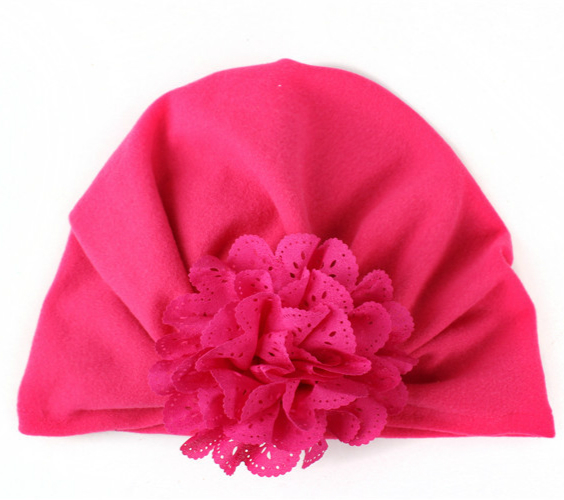 Newborn Baby Girls Infant Toddler Flower Hat Cotton Soft Hat Cap