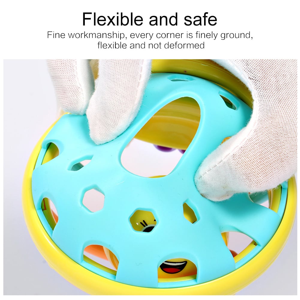 Baby Toy Rattle Ball Hand Knocking Bell Ball Toy Rattles Hand Bell Intelligence Developing Toys Infants Activity Grasping Toy