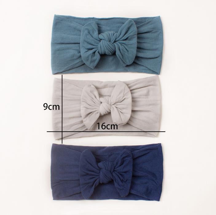 3pc/setLovelyBaby Headband TurbanFlower BowNewborn Baby GirlHeadbands Elastic KidsToddler Hair Band haarband BabyHairAccessories