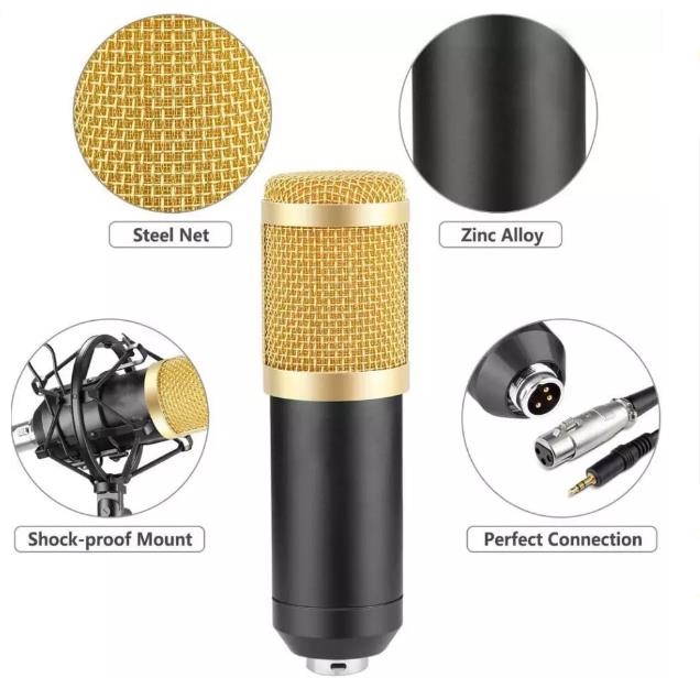 BM 800 Microphone Professional Studio Condenser Microphone bm800 Mic For Streaming Live Podcasting PC Computer Recording