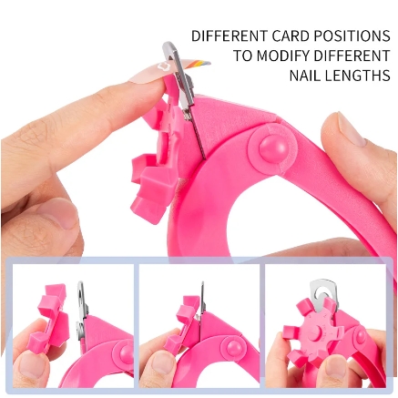 U Shaped Nail Clipper Acrylic Fake Nail Scissors Nail Tip Edge Cutter Trimmer