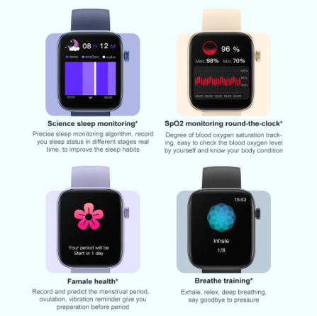 COLMI P71 Voice Calling Smartwatch Men Health Monitoring IP68 Waterproof Smart Notifications Voice Assistant Smart Watch Women
