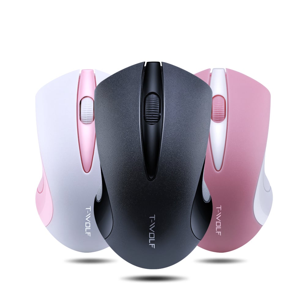 New Q2 Wireless Mouse Notebook Desktop Computer Anti-slip Matte Texture Roller Durable Mouse Automatic Sleep Computer mouse