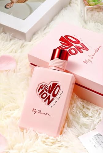 My Devotion Women Eau de Parfum, 3.4 oz, Floral Fruity Gourmand, with Pear Blossom, Peony, and Madagascar Vanilla, Spray