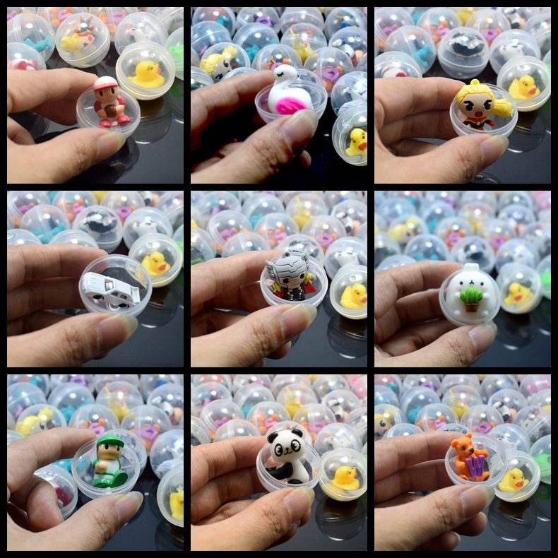 5pcs 32mm Children Mini Little Animal Toys Funny Pet Ball Egg Little Dolls Gift Capsule Toys For Vending Machine ZLL