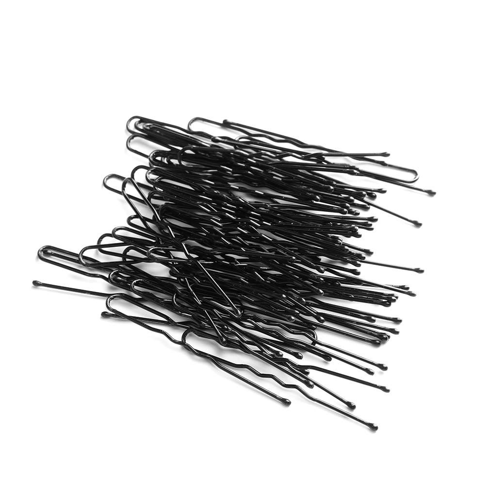200PCS Black Plated Metal Thin U Shape Hairpins Girls Hair Clips Barrettes Beauty Hairdressing Accessoriess Styling Tools